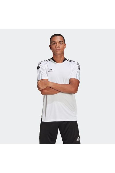 adidas Ανδρικό λευκό μπλουζάκι Tiro 21 (GM7590)