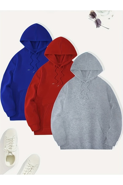 MODAVİBE Φούτερ ModaVibe Hooded - Τσέπη καγκουρό, Oversized Design