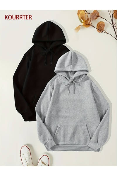 MODAVİBE Hanorac cu glugă ModaVibe - Buzunar cangur, design supradimensionat