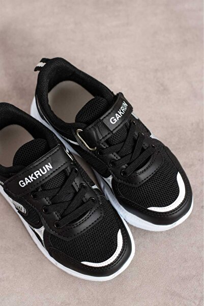 GAK RUN Unisex Çocuk Lastikli Ve Cırtlı Rahat hafif Sneaker Spor Ayakkabı GAK-2025