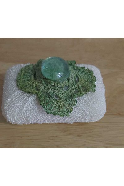 esdekor Small Handmade Ornamental Scented Bathroom Lace Soap Maximum Pleasure Aesthetic Happiness 1 Piece
