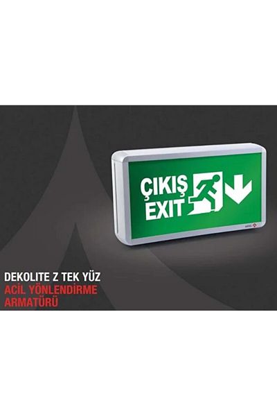 Arsel Dekolite Z Series Eko Ae-4113-le تركيبات توجيه مخرج الطوارئ 180 دقيقة عند انقطاع التيار الكهربائي. حرق 20xf