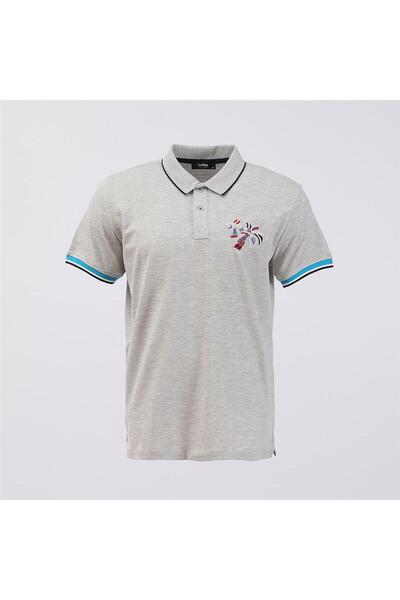 Dio Rise Ανδρικό κοντομάνικο μπλουζάκι πόλο με λαιμόκοψη - PL-461 - Melange