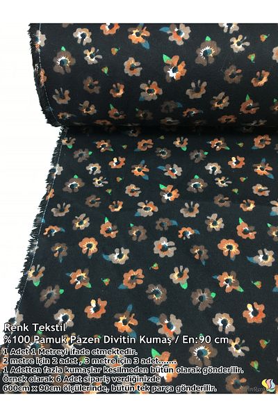 Renk Tekstil Divitin Flannel Meter Fabric - Φόρεμα - Σχέδιο Χόμπι - 100% Βαμβάκι