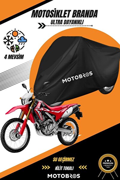 Motobros Honda Crf متوافق مع القماش الأسود المقاوم للماء (الأكثر سمكًا) للاست...