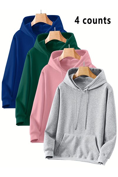 MODAVİBE Φούτερ ModaVibe Hooded - Τσέπη καγκουρό, Oversized Design