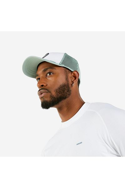 Decathlon Καπέλο ιστιοπλοϊκού ενηλίκων Tribord - Λευκό/χακί - Sailing 500