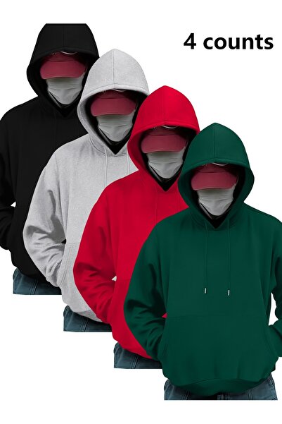 MODAVİBE Φούτερ ModaVibe Hooded - Τσέπη καγκουρό, Oversized Design