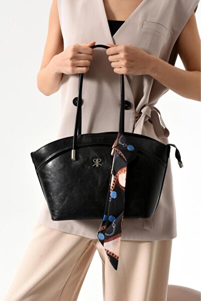 Polo Of Colors حقيبة كتف وكتف نسائية سوداء من Edwin Hm مقاس 24x34