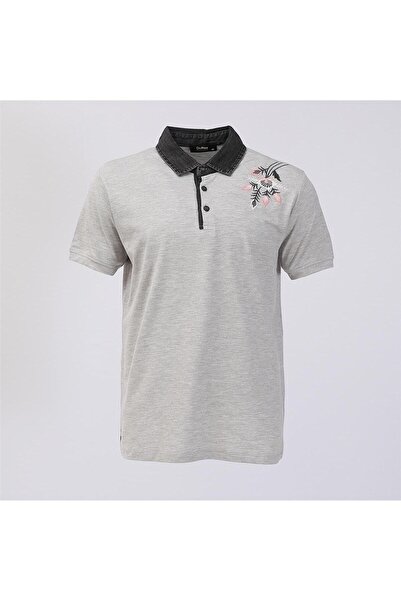 Dio Rise Чоловіча футболка з коротким рукавом і поло-коміром - PL-493 - Меланж