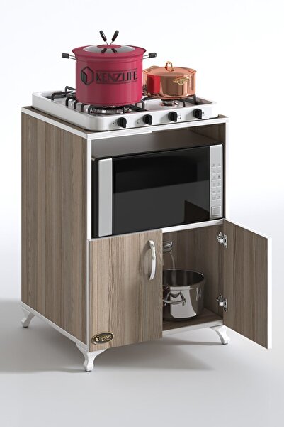 Kenzlife Ocak Dolabı Aysu Crd 85*60*57 Mutfak Modül Mini Fırın Mikrodalga Banyo Ofis