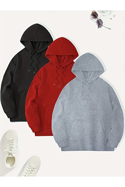 MODAVİBE Φούτερ ModaVibe Hooded - Τσέπη καγκουρό, Oversized Design