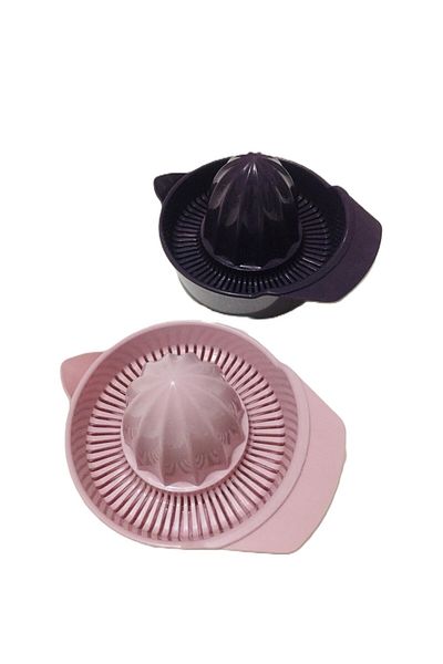 Kcrhome 2-Piece Practical Mini Citrus Juicer / Pink & Purple