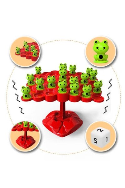 oyuncaksepeti Wash the Frog Tower Game Educational Family and Children Toy