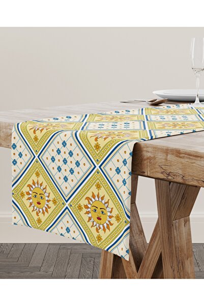 Dosh Runner - Amalfi - Baskılı Runner - 40 X 140 Cm