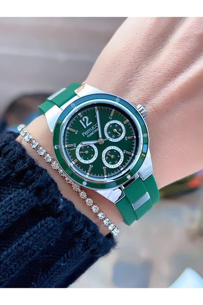 Ferrucci Function Silicone Cord Women's Wristwatch 3 Atm Waterproof with 2 Ye...