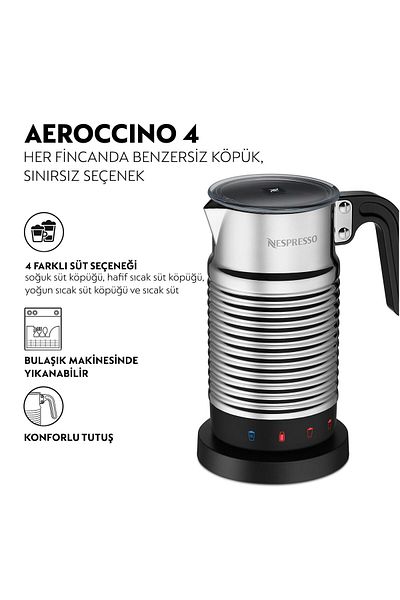 Nespresso Aeroccino 4 4194 Milk Frother (Titan)