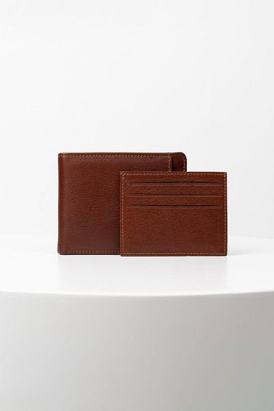 BAYDERİ Genuine Leather Men's Wallet with Extra Card Holder