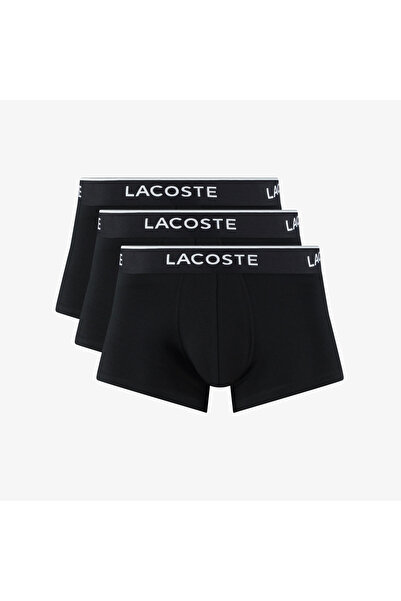 Lacoste Erkek 3'lü Siyah Boxer