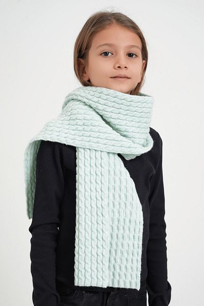 CHUBA Mint Colored Children's Hair Braid - Soft Button Knitwear Chkids107