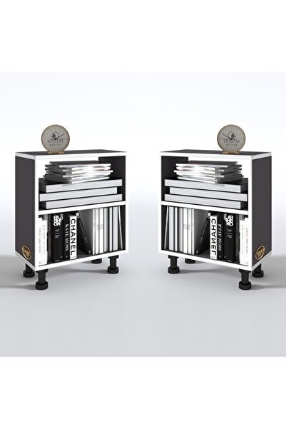 Kenzlife Komodin Tereşkova Gri 2 Li Set 47*39*19 Mutfak Banyo Ofis Dolabı Kom...