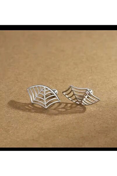 Arescollection 316l cerrahi çelik örümcek ağı şeklinde helix piercing ( 1 adet sağ kulak uyumlu )