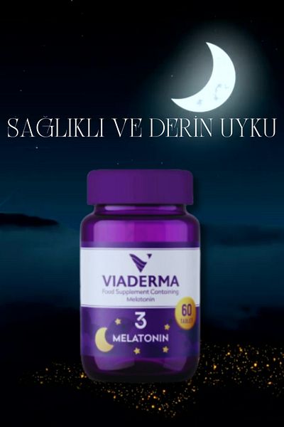 Viaderma Melatonin 3 Mg - 60 Tablets
