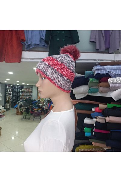 EFİL Pompom Knitted Beret