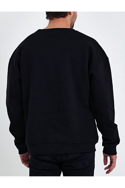 Uniquetex Принт с турска азбука - суитшърт Vek Turkish Oversize