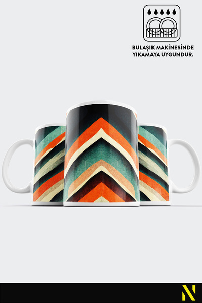 nilizma Abstract Pattern Porcelain Mug Cup Mug 330 ml