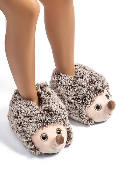 Twigy Γυναικείες παντόφλες Animal - Hedgehog 23, Brown 36/41
