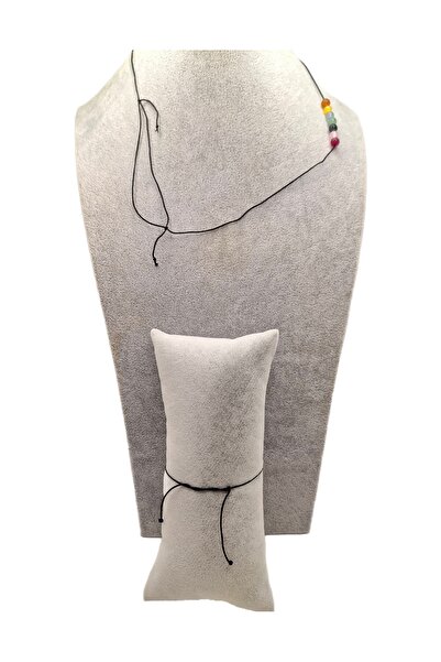 Han Ticarethane 7 Taşlı Çakra Kolye Bileklik Seti