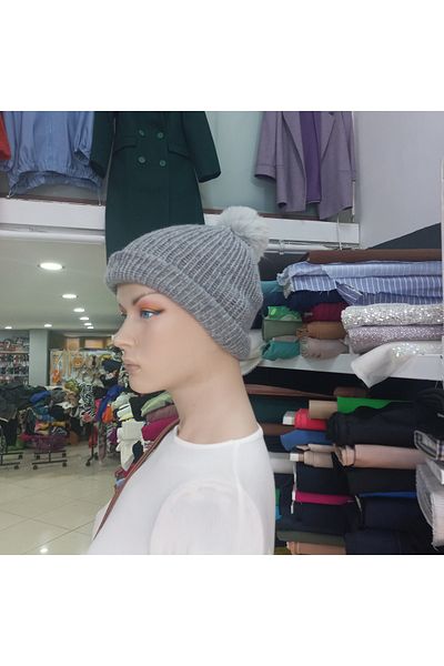 EFİL Pompom Knitted Beret
