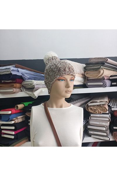 EFİL Pompom Knitted Beret