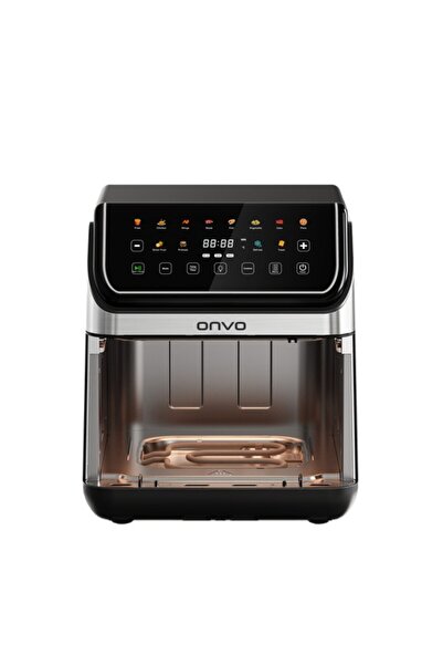 ONVO OVFRY13 8L Alt-Üst Çift Rezistanslı Seramik Kaplama Desenli AirFryer