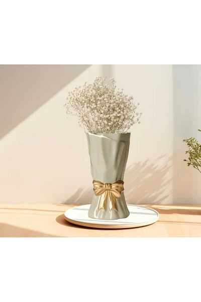 rakaymu Green Butterfly Bouquet - Decorative Object Vase
