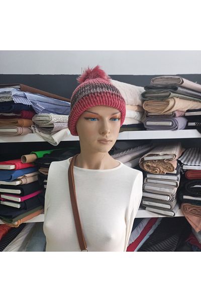 EFİL Pompom Knitted Beret