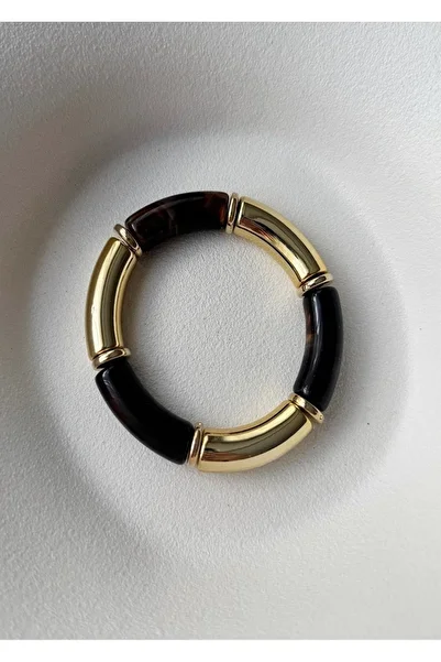 mos&more Brown Gold Flexible Bracelet