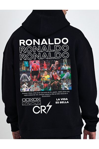 Uniquetex VEK RONALDO Суитшърт с качулка Oversize