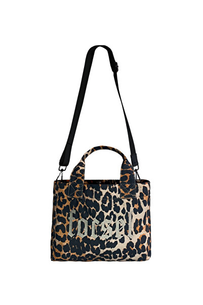 focsel Askılı Leopar Desenli Focsel Tote Çanta