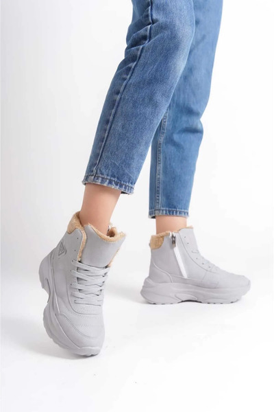 Acropol Luis Wallentino Süper Hafif Ortopedik Ve Içi Yünlü Sıcak Kışlık Kürklü Kadın Bot