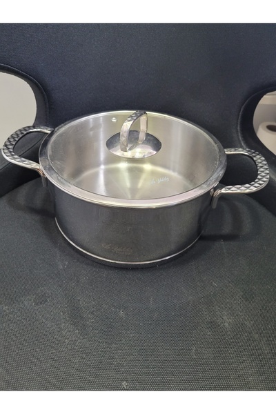 Aryıldız 23x11cm Paslanmaz Çelik Cam Kapaklı Tencere 1 Adet