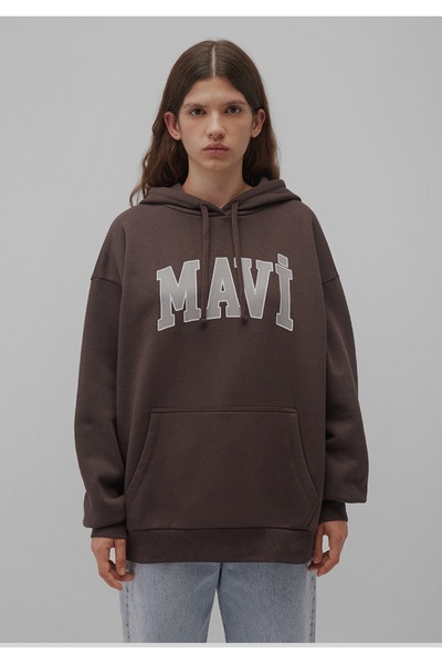 Mavi кафява суитшърт с лого (Özse Clothing)