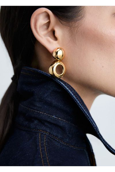 MANGO Woman Ohrringe mit kreisförmigem Design