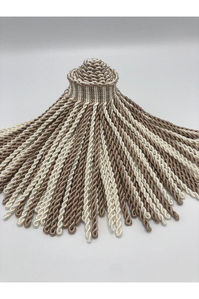 KATMERTEKS Bouillon Fringe 10 Meters Cream-Mink Color