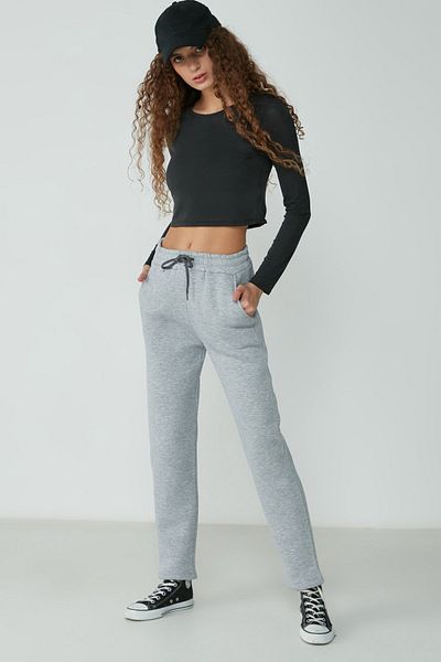 C&City Straight Leg Sweatpants 901 Gray