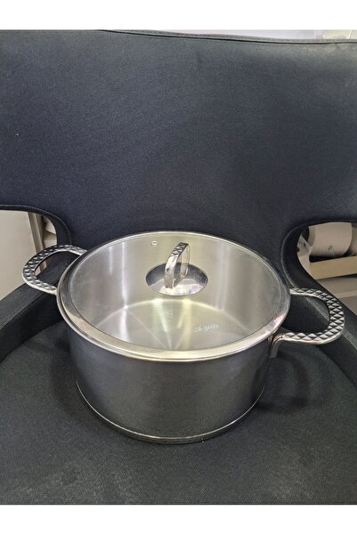 Aryıldız 25x13cm Paslanmaz Çelik Cam Kapaklı Tencere 1 Adet