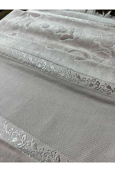 mihriban 2 τεμάχια 50x90 Soft Etamin - Πετσέτα προσώπου με ζακάρ και πούδρα με κρόσσια, κέντημα στα σταυροβελονιά