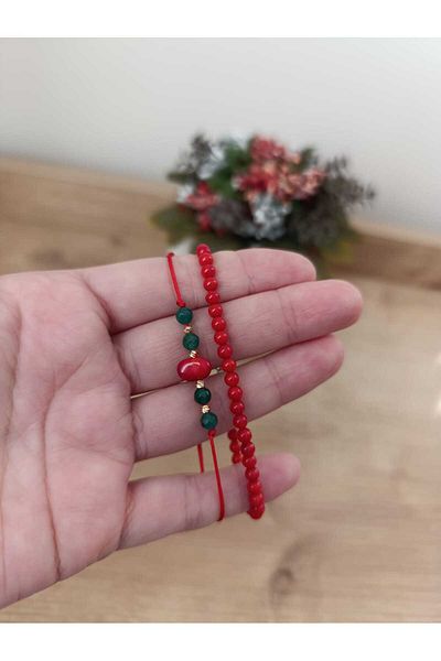 CessNova Certified Luck, Success, Blessings (Agate and Citrine) Natural Stone Newyear Bracelet Christmas Gift