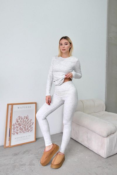 C&City Gray High Waist Soft Trousers